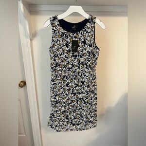 NWT Ronni Nicole Navy and White Daisy Mini Dress
